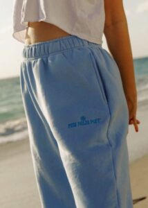 Pink Palm Puff Sweatpants