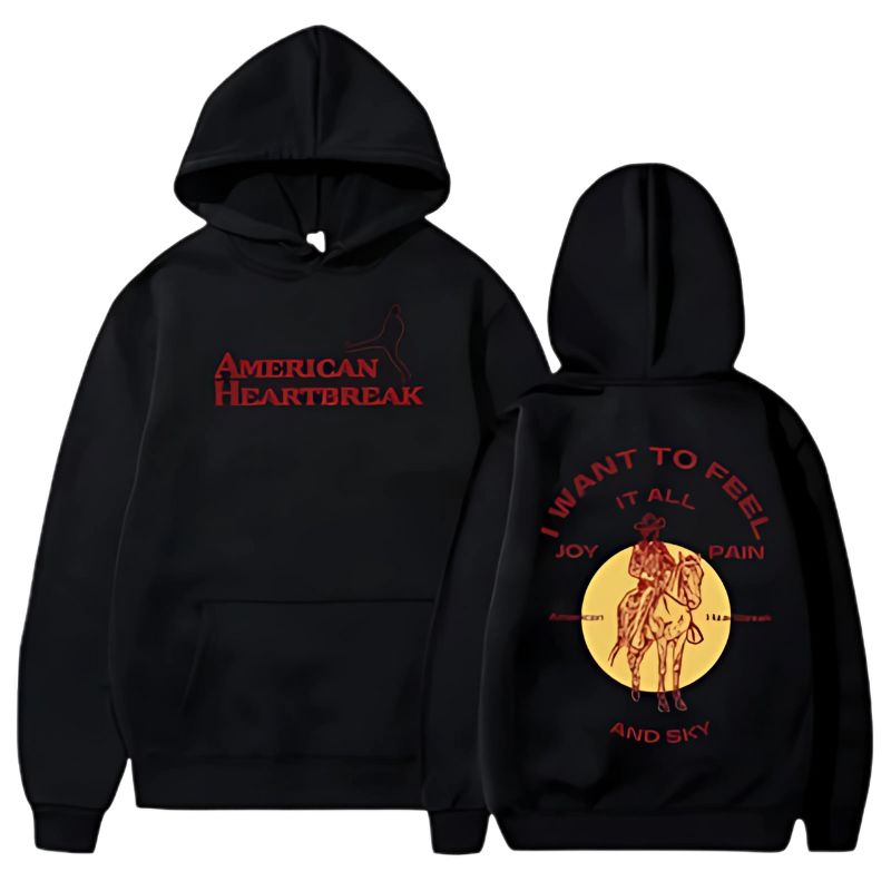 American Heartbreak Black Hoodie