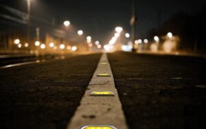 Can Reflective Road Studs Improve Night Driving