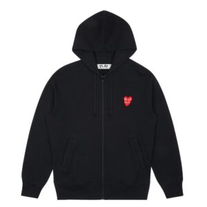Hooded-Sweatshirt-with-Double-Red-Heart-Black (1)