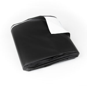 black tarpaulin