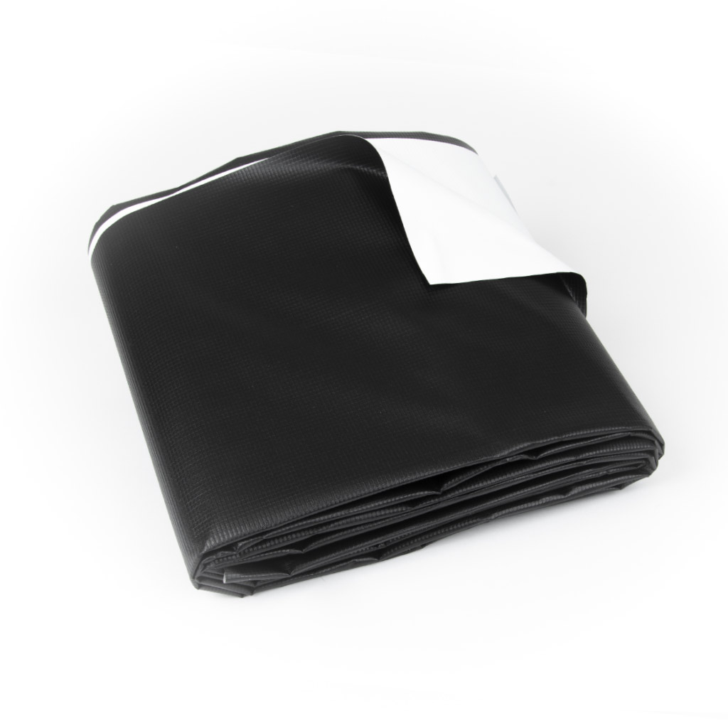 black tarpaulin