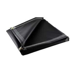 black tarpaulin