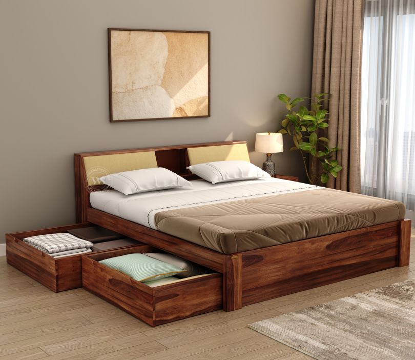 bed design wooden street