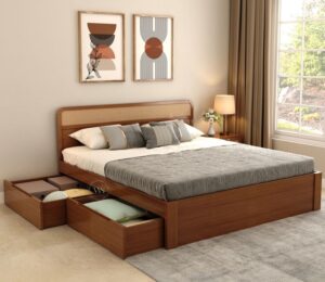 Transform Your Space with Unique Double Bed Designs from Wooden Street