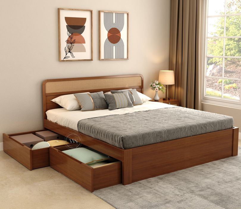 Transform Your Space with Unique Double Bed Designs from Wooden Street