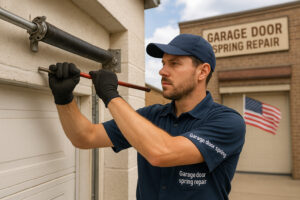 Garage door spring repair