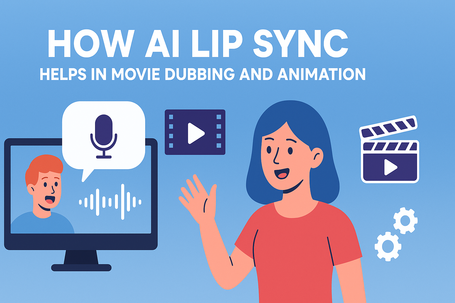 How AI Lip Sync Helps in Movie Dubbing and Animation.
