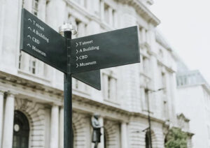 wayfinding signs
