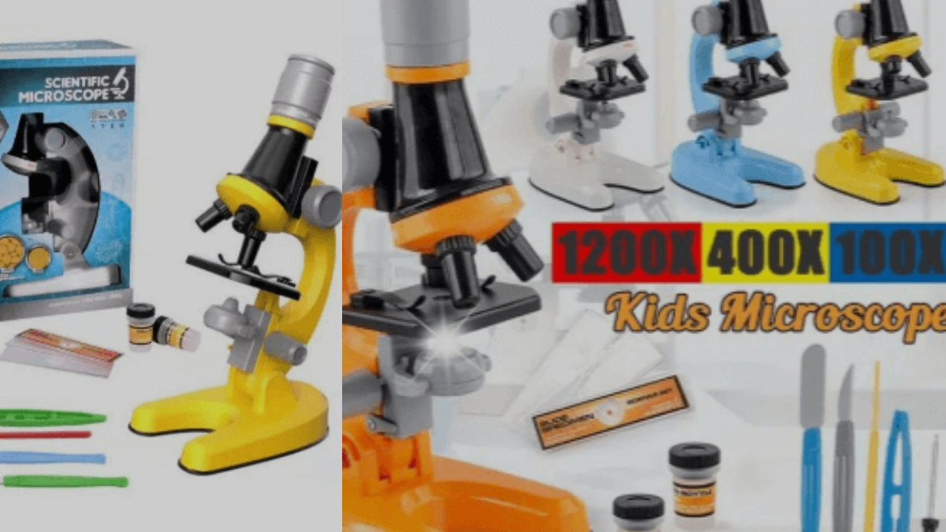 Fun and educational Kids Microscope gift set