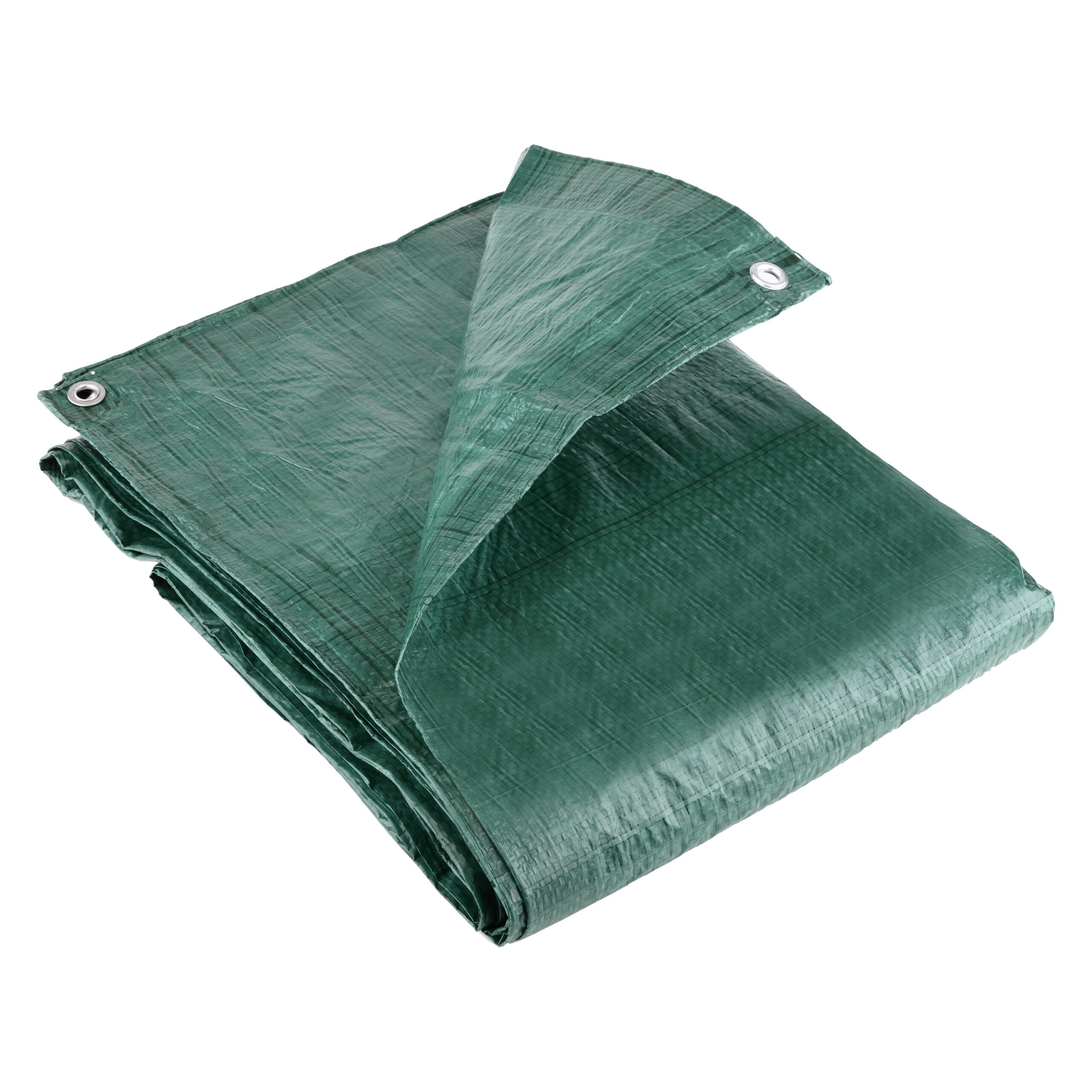 green tarpaulin