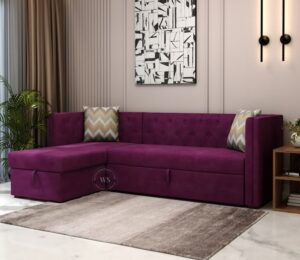l shape sofa design from wooden street