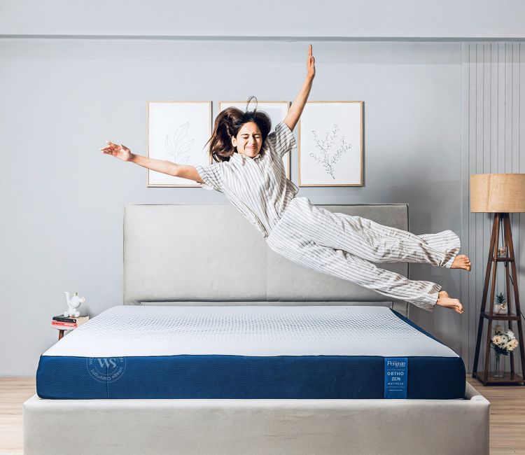 mattress from wooden street
