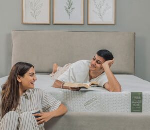 mattress from wooden street